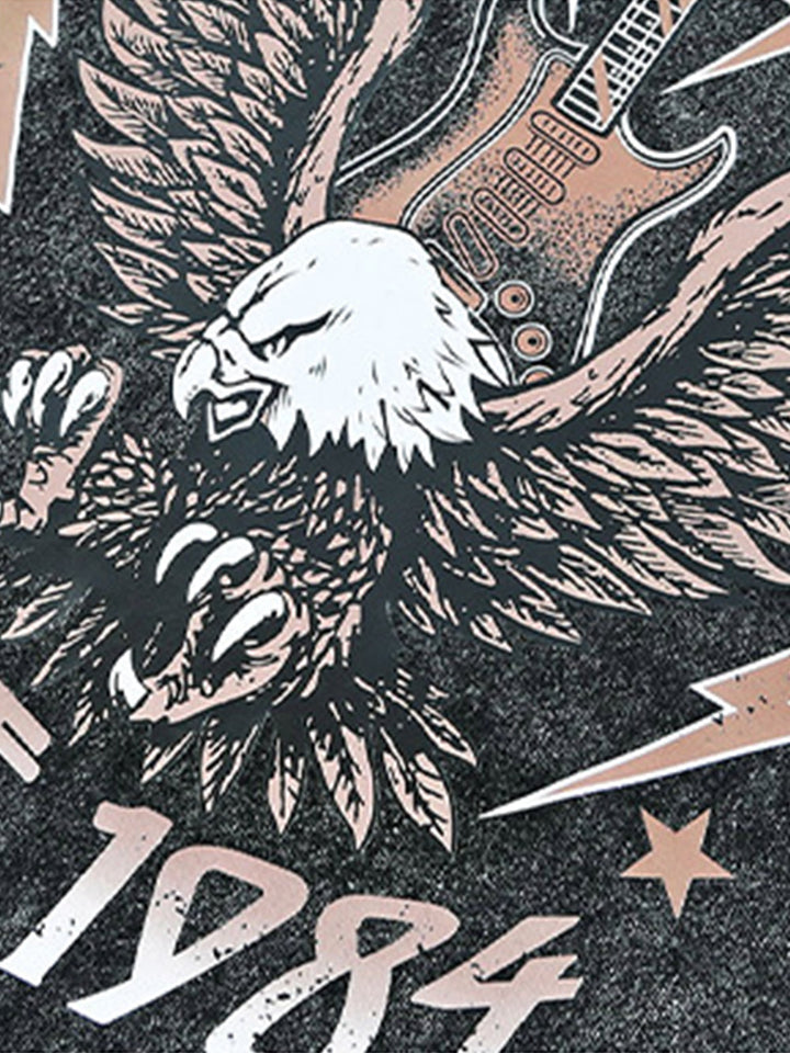 Top z krótkim rękawem i nadrukiem