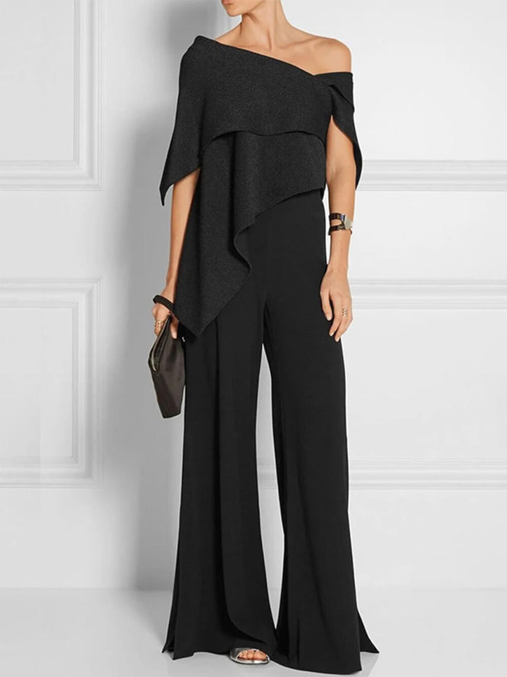 Sexy Casual Asymmetrisk One Shoulder Tunika Topp