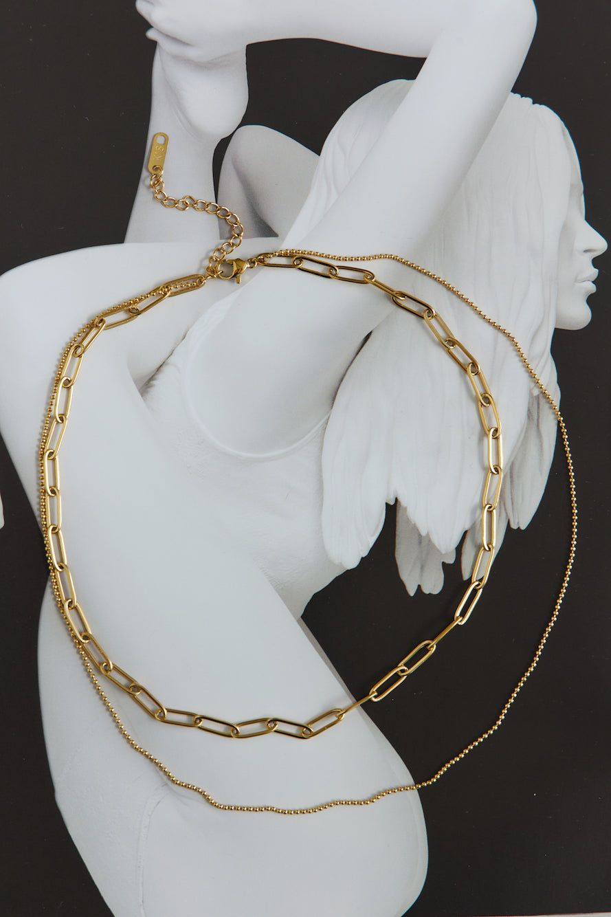 Collier Glimmer In The Night Plaqué Or 18 Carats Or