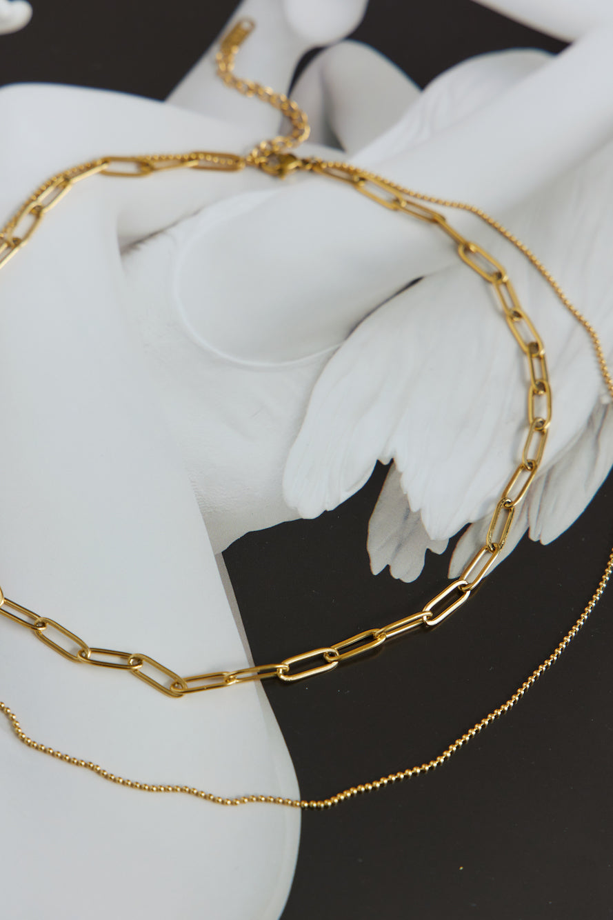 Collier Glimmer In The Night Plaqué Or 18 Carats Or