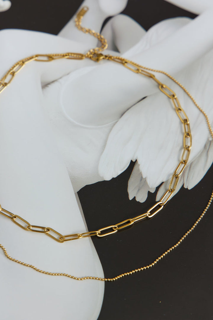 Collier Glimmer In The Night Plaqué Or 18 Carats Or