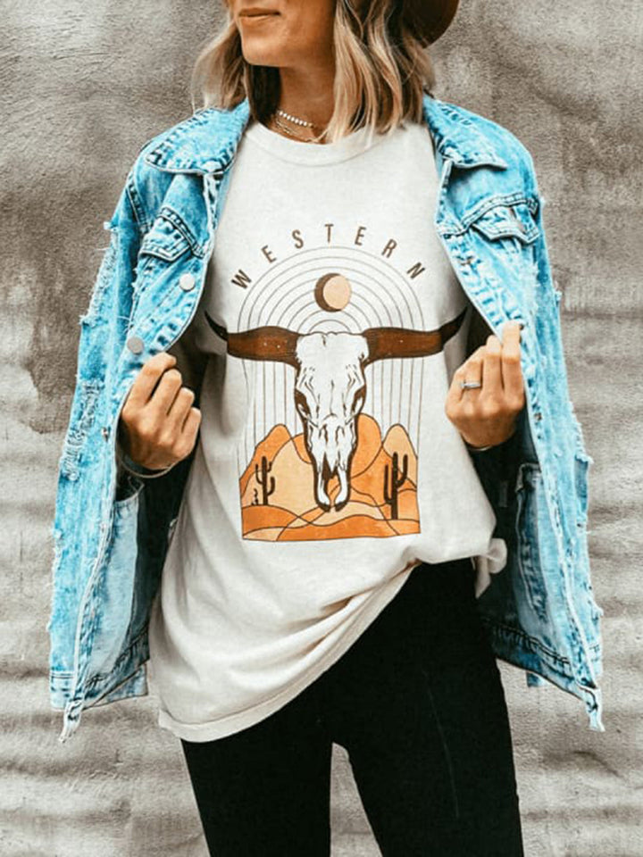 Westers grafisch T-shirt