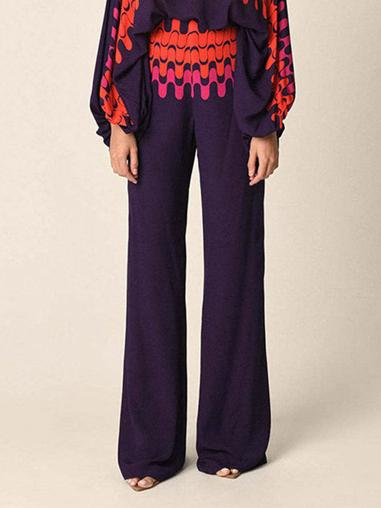 Abstract Waves Kaksiosainen Setti - Purppura