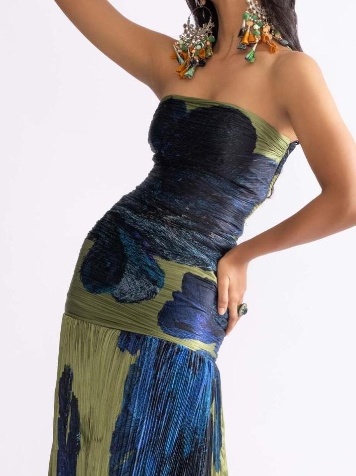 Jennifer Bandeau Midi Dress