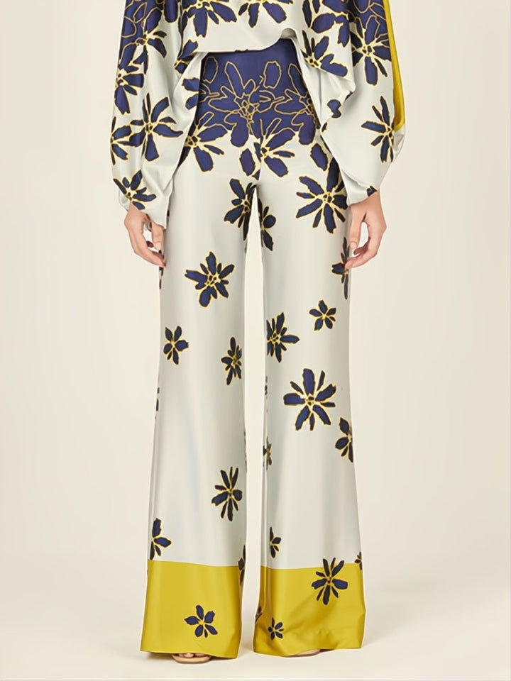 Abstrakt vågor tvådelad uppsättning - aprikos