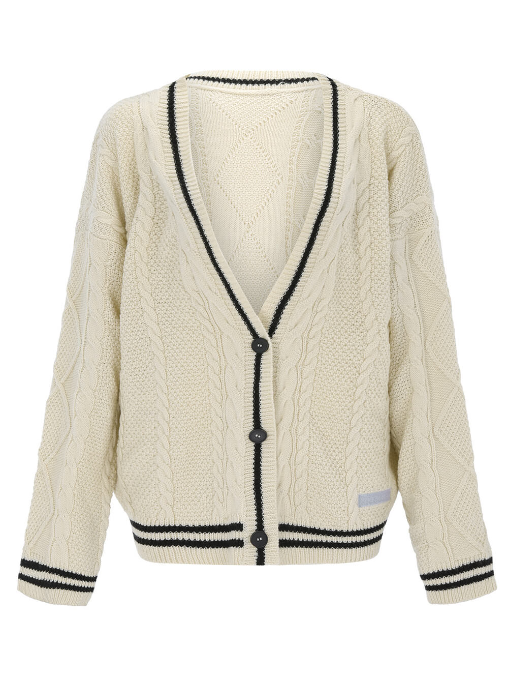 Cárdigan suelto con bordado de estrellas