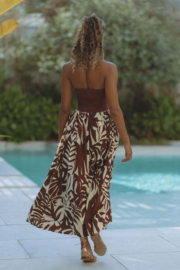 Rastie Midi Dress - Matelo Print