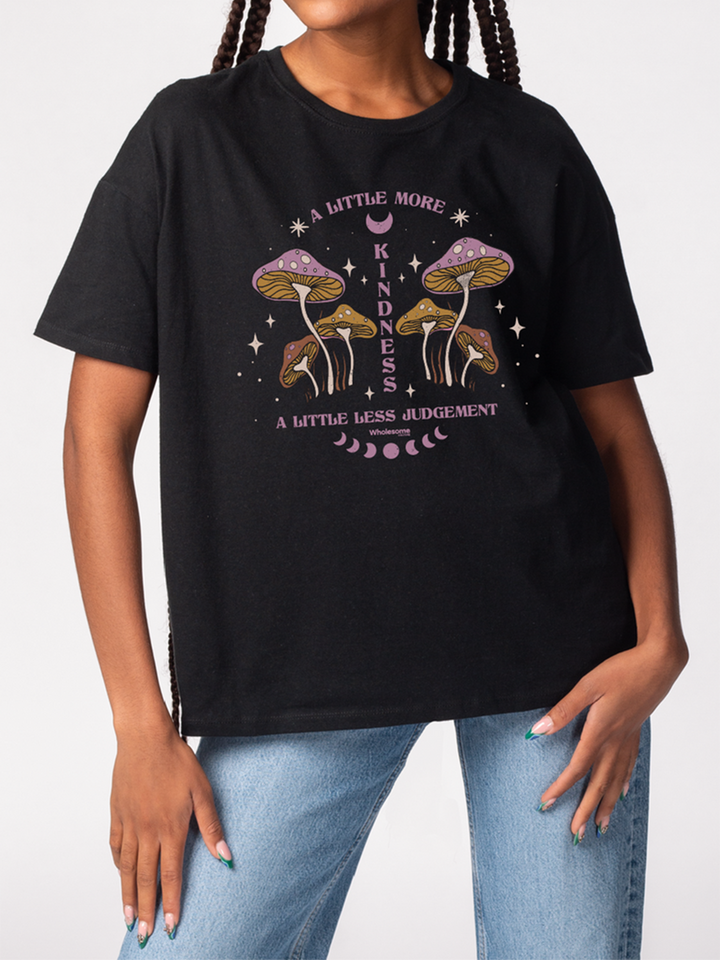 T-shirt oversize con un po' più di gentilezza