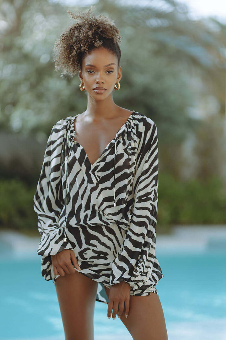 CABO MINIDRESS -ZEBRA