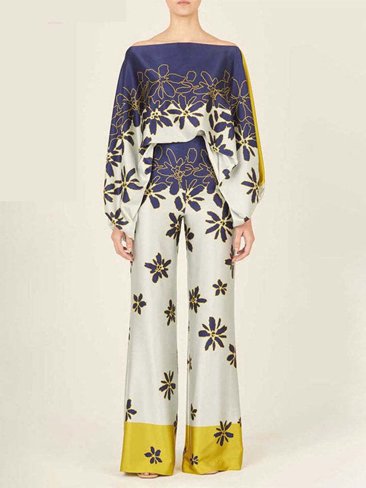 Abstrakt vågor tvådelad uppsättning - aprikos