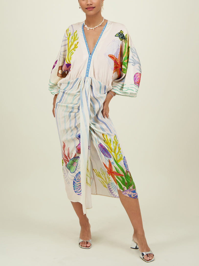 Abito longuette casual con graffiti personalizzato