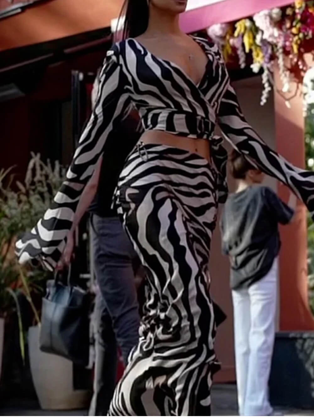 Trendy Print Zebra-drakt