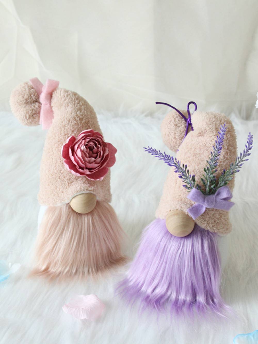Christmas Plush Lavender & Rose Rudolph Holiday Doll