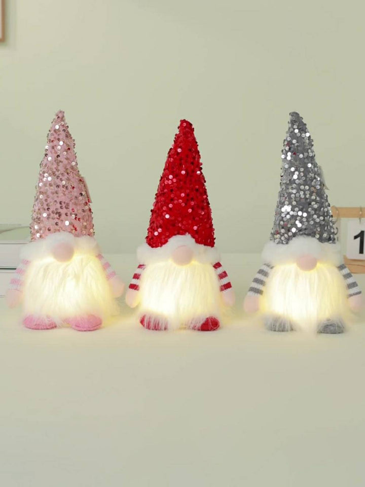 Christmas Plush Elf Glitter Light-up Rudolph Doll