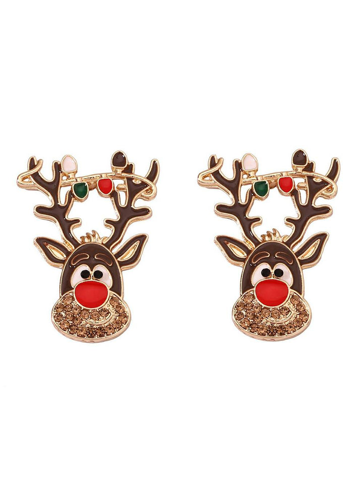 Rudolph Glitter Earring