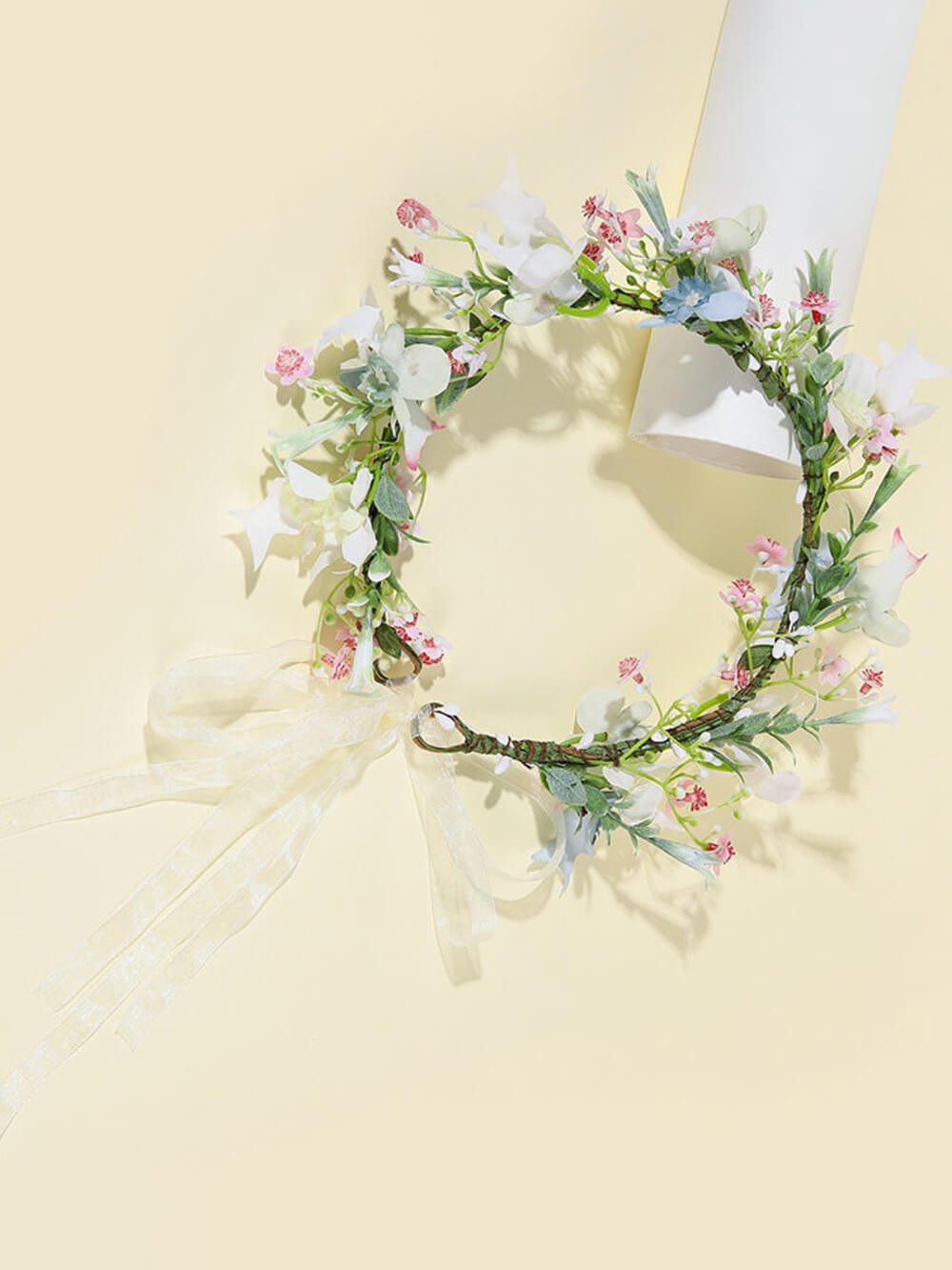 Bridal Flower Crown - Camellias & White Magnolia