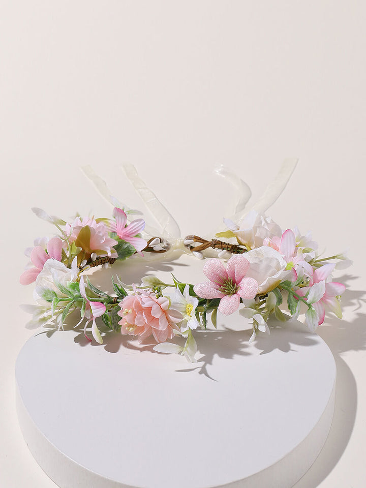 تاج زهرة الزفاف - زنبق الورد المغبر والمالوس