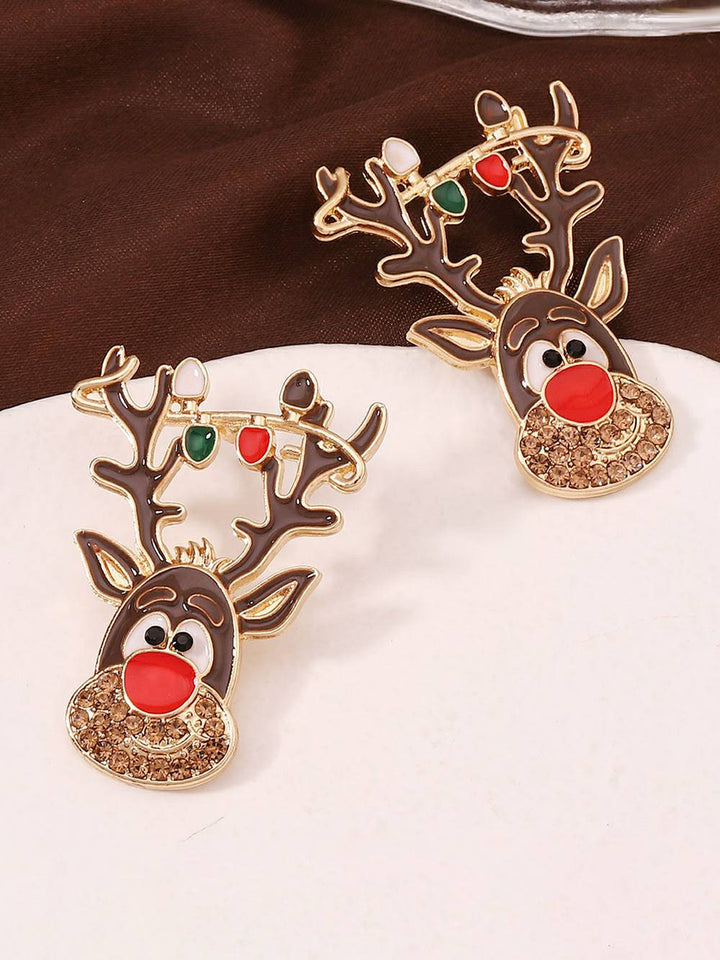 Rudolph Glitter Earring
