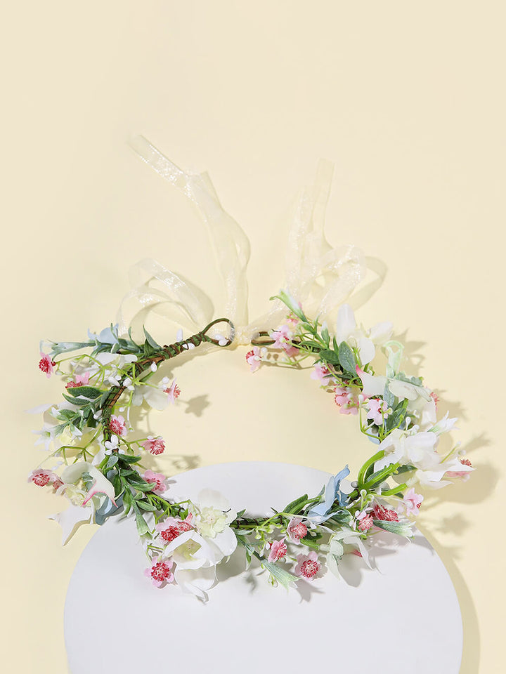 Bridal Flower Crown - Camellias & White Magnolia