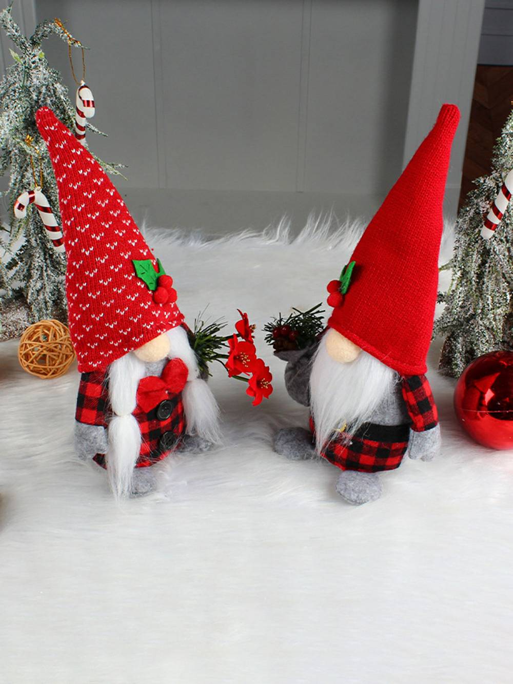 Christmas Plush Cherry Rudolph Dwarf Doll