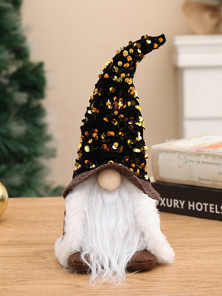 Christmas Plush Elf Magician Sequin Light Cape Rudolph Doll