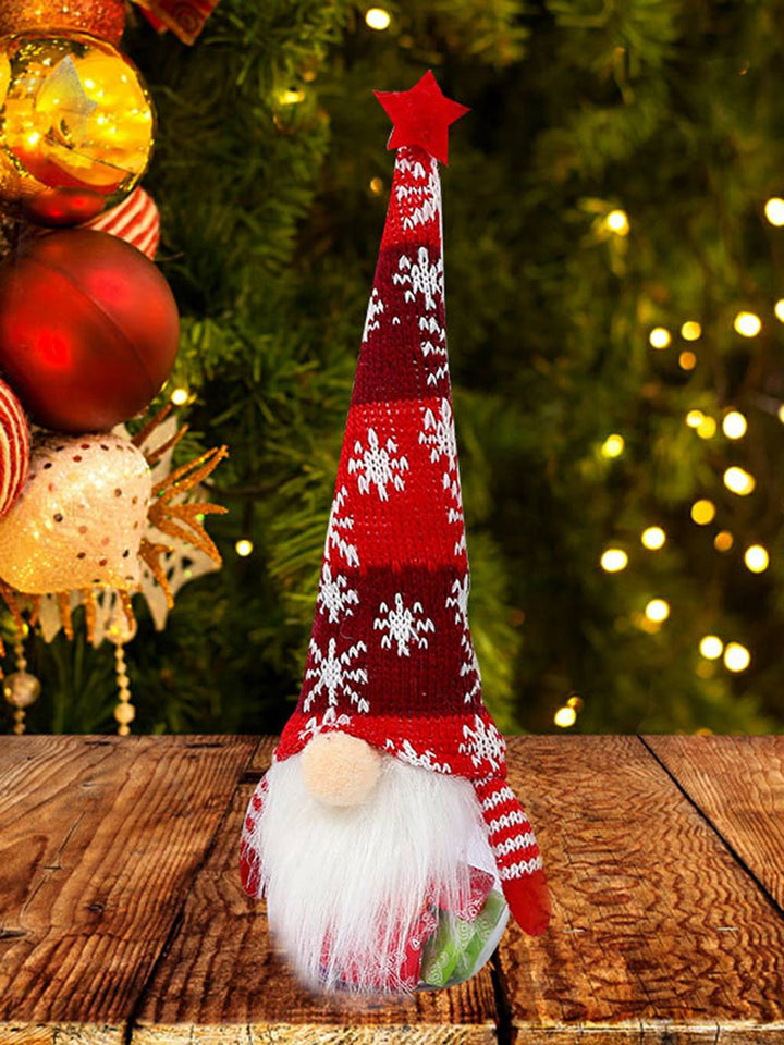 Christmas Plush Candy Jar Rudolph Dwarf Doll