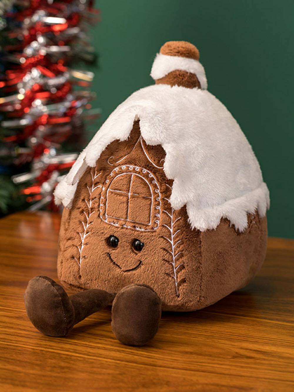Christmas Gingerbread Man Candy House Plush Toy