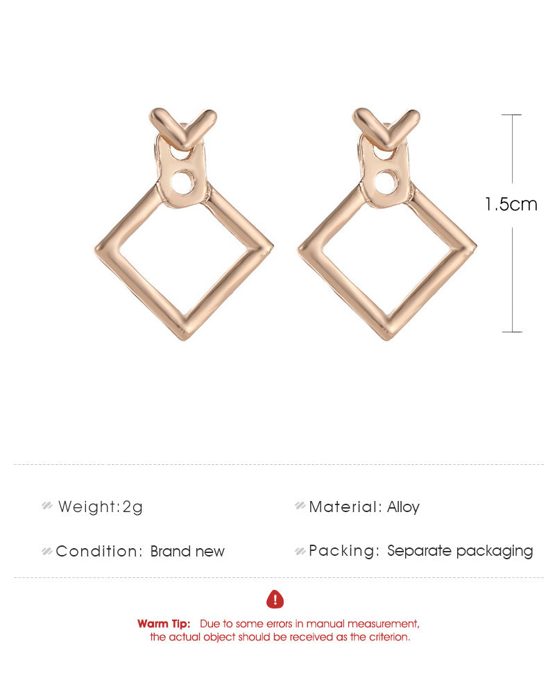 Statement Stud Earrings - Trendy Cute Geometric