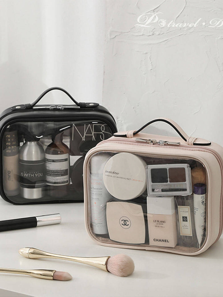 Transparent PU Portable Makeup Bag