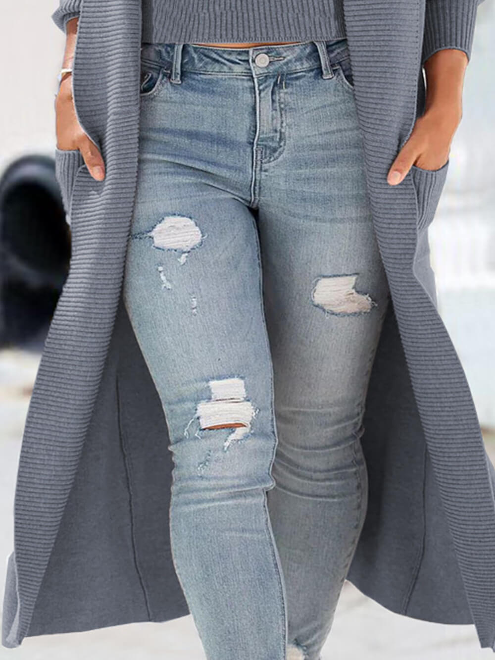 Strécken Holzkuel Long Strécken Cardigan