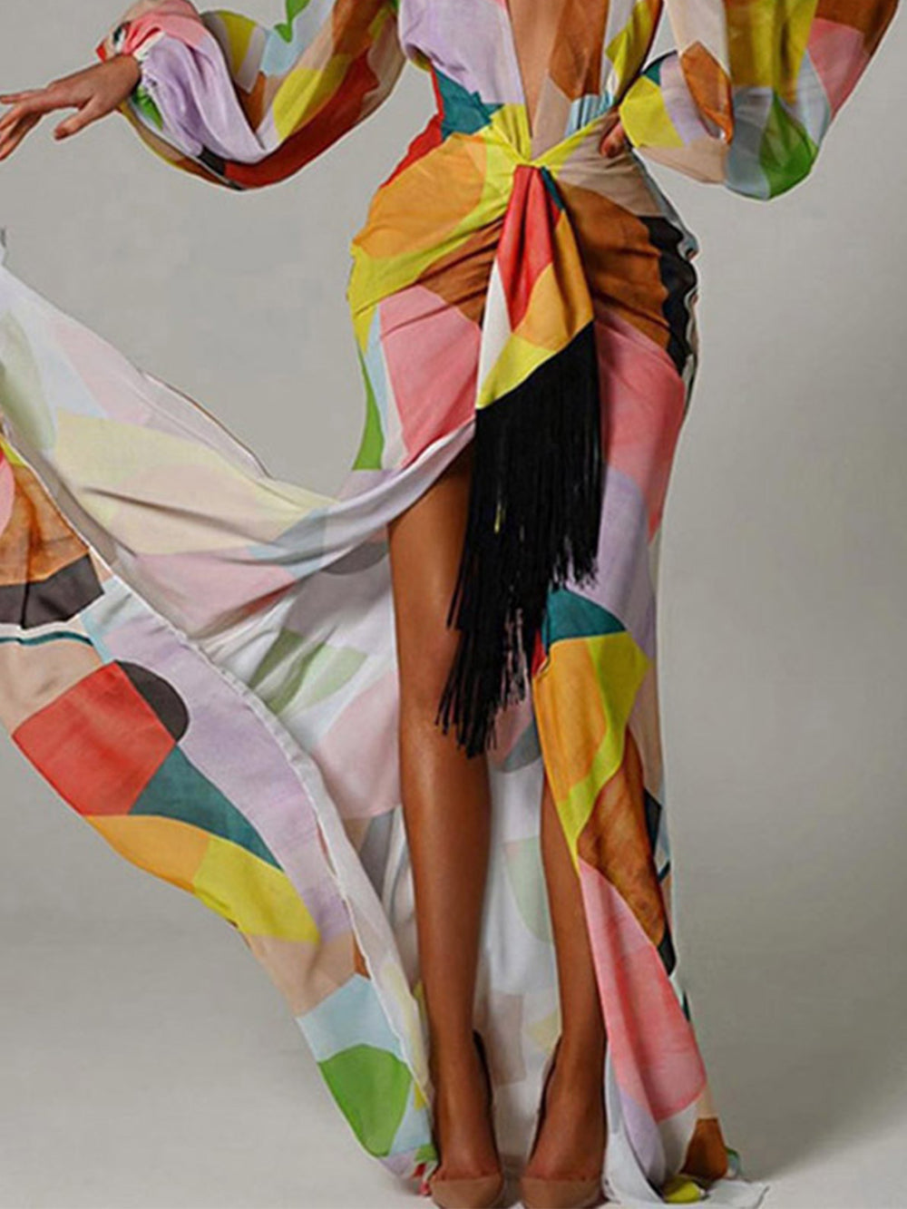 Swing Swing Maxikjole med V-hals