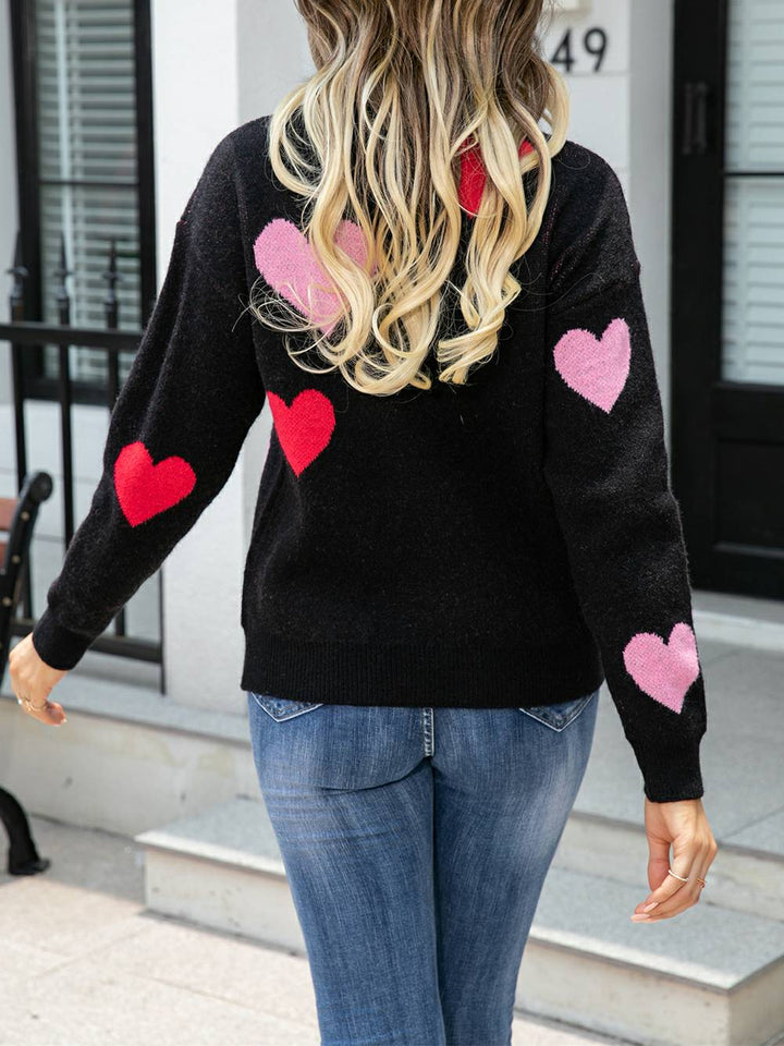 Sweetheart Cozy Knit Pullover Sweater
