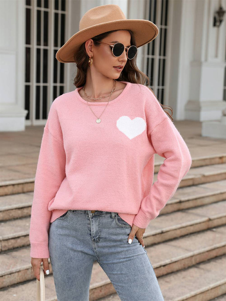 Love on Pulse  Knit Pullover Sweater