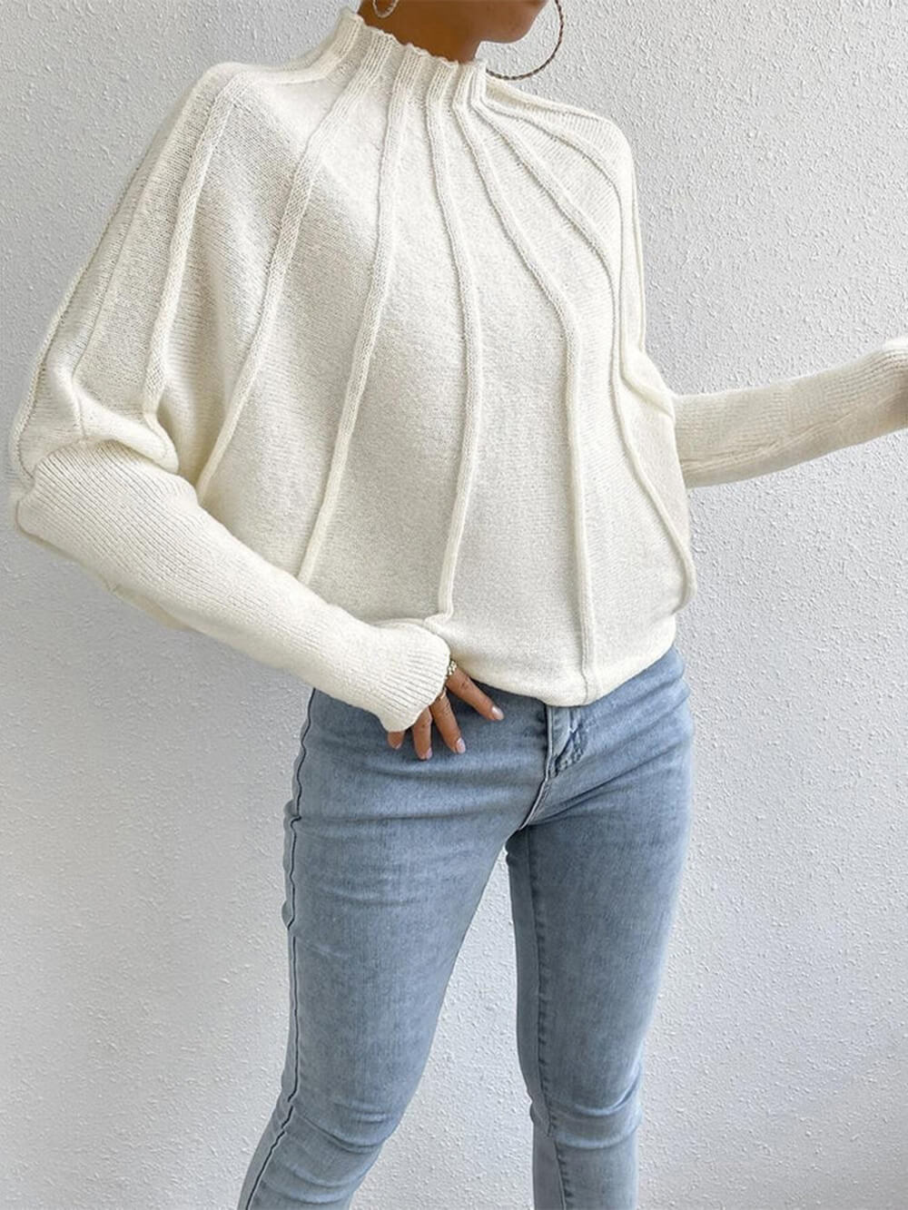 Simple Dolman Sleeve Sweater