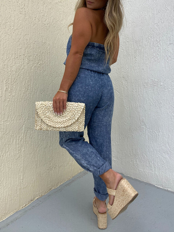 In The Moment Denim Jumpsuit