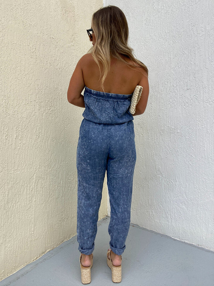 In The Moment Denim Jumpsuit