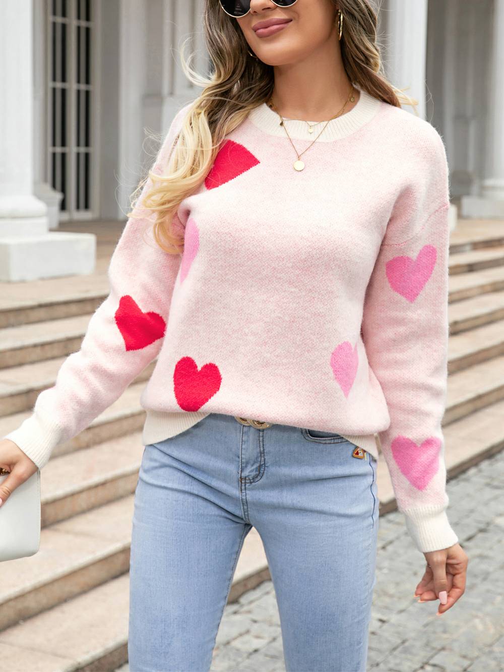 Sweetheart Cozy Knit Pullover Sweater