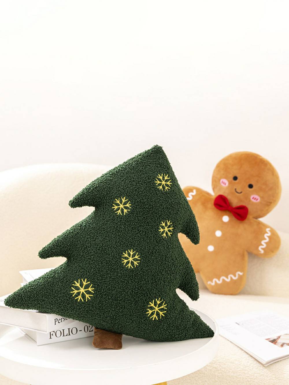 Christmas Tree Gingerbread Man Plush Toy