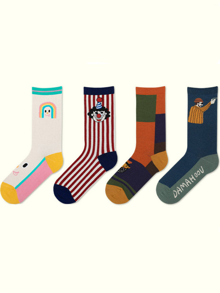 Cartoon Charakter Muster Cotton Socks