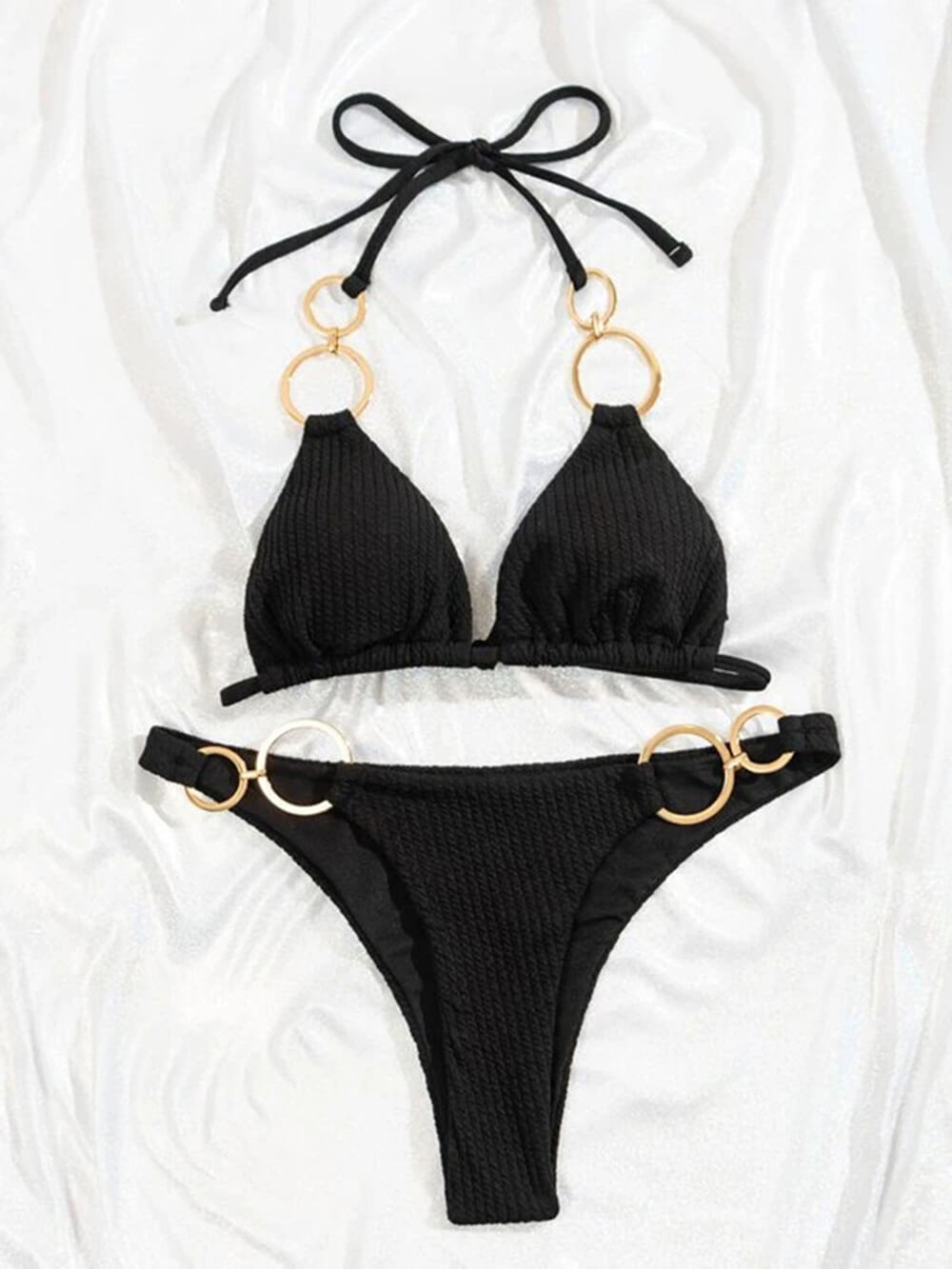 Ring Hals staark String Bikini