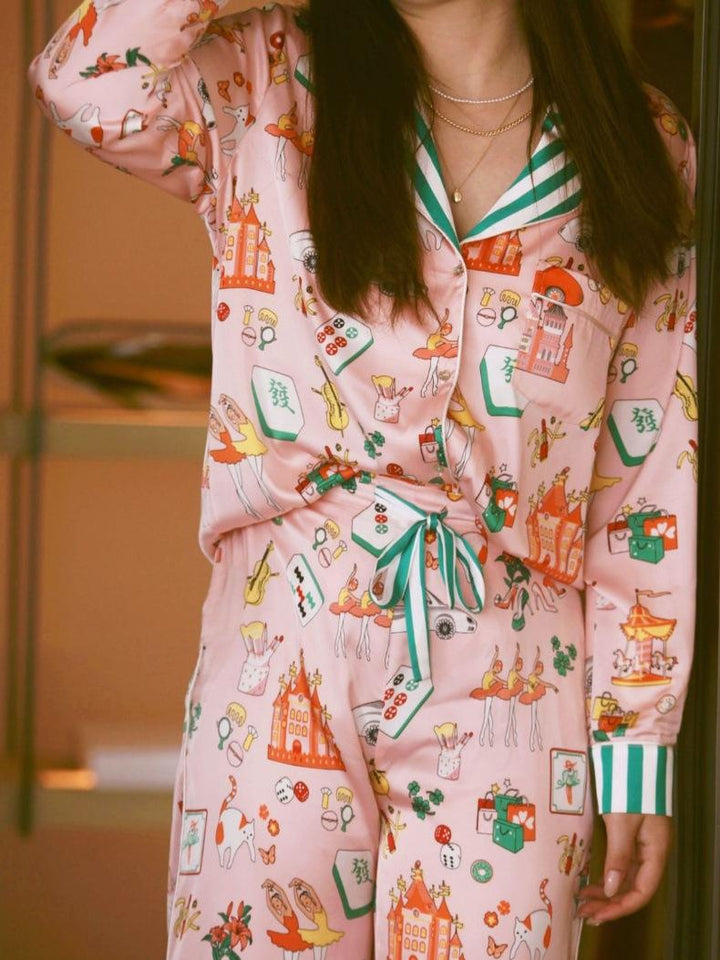 Luxury Mahjong Queen Pajama Set