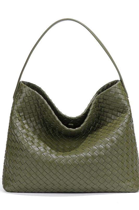 Woven Large Capacity Shoulder Crossbody Bag