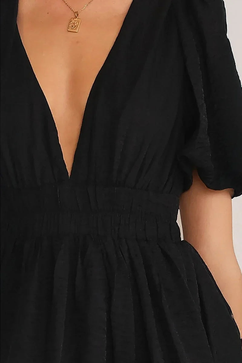 Erin Mini Dress - Black