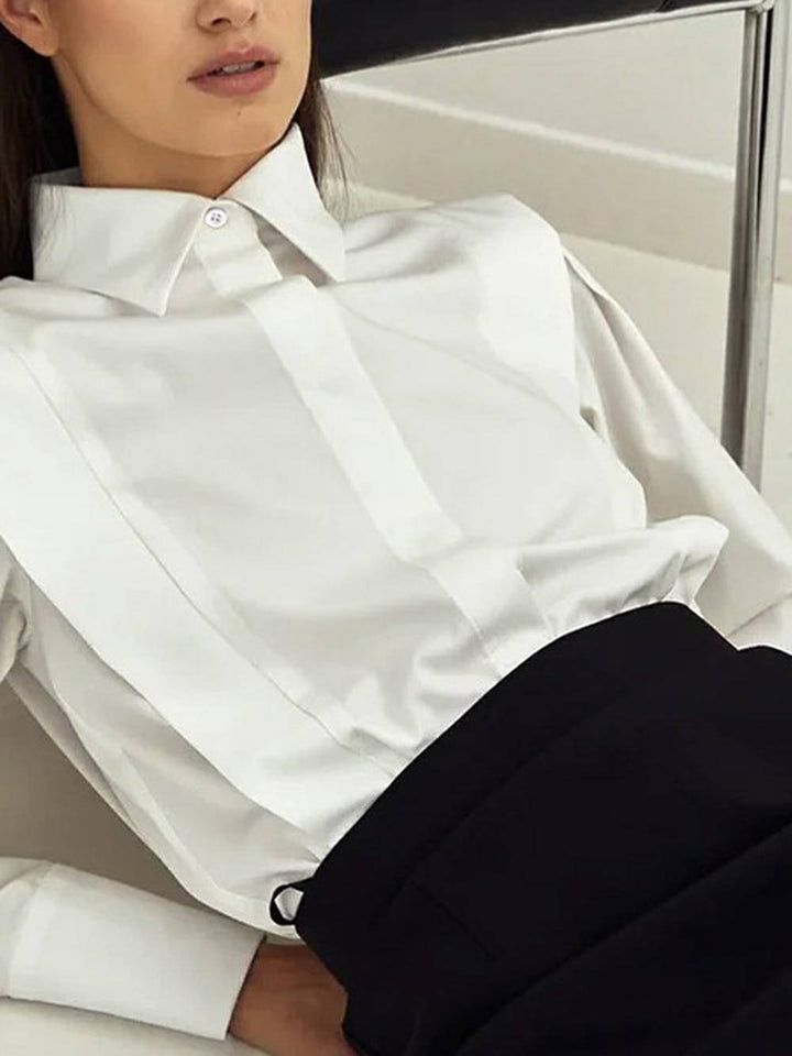 Long Sleeve with Pleated Detailing Top