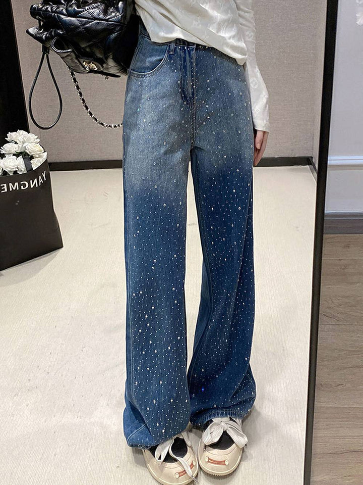 Balloon Carpenter Gradient Shine Denim Jeans