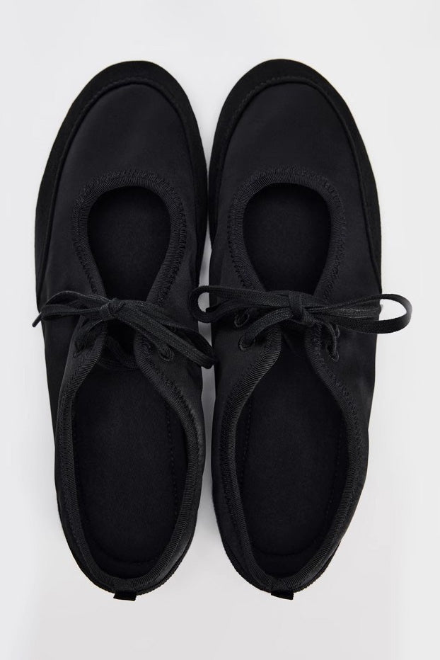 Ballet Flats With Laces