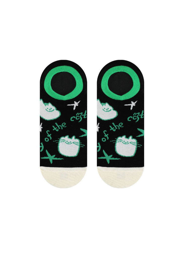 Cartoon Kitty Bootsocken