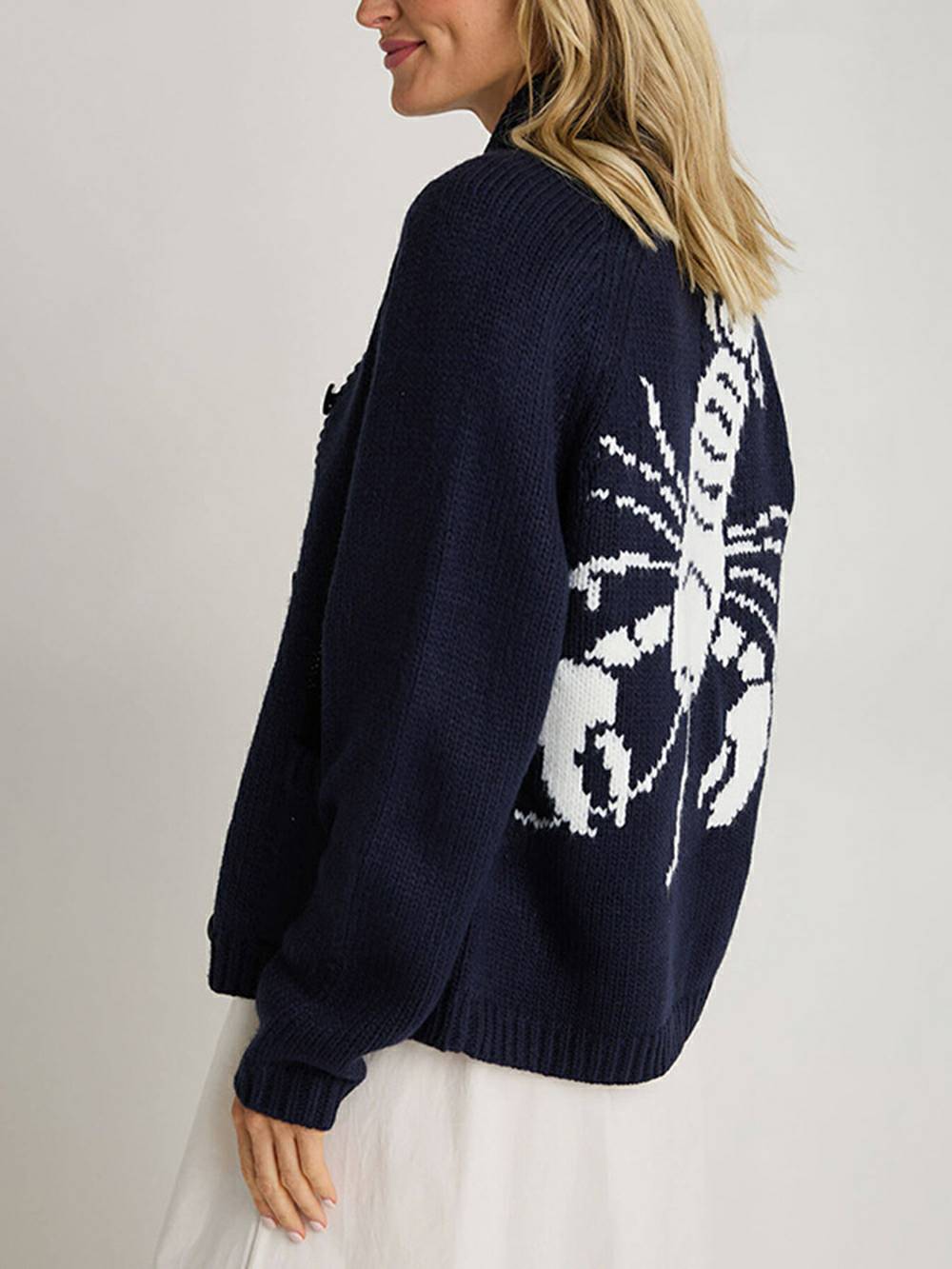 Fun Lobster Cardigan Sweater Jacket