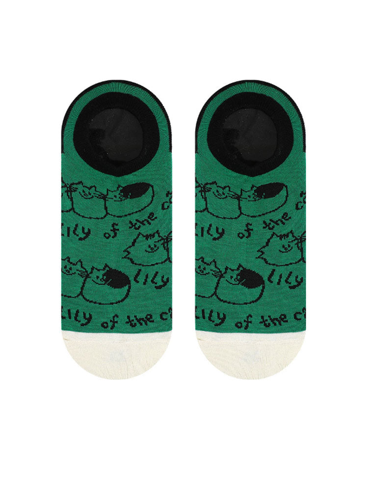 Cartoon Kitty Bootsocken