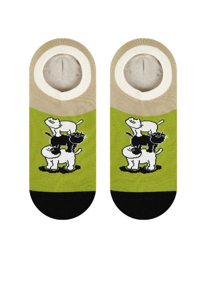 Cartoon Kitty Bootsocken